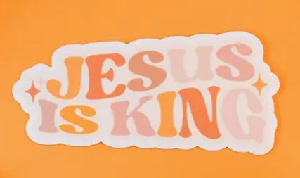 Jesus is King Sticker